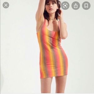 Lola striped terrycloth dress